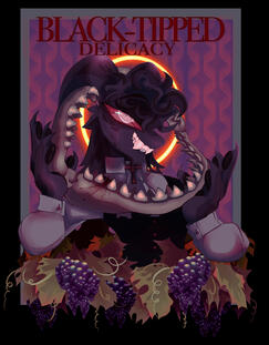 Wine bottle cover illustration